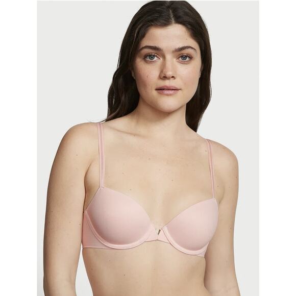 Victoria's Secret Love Cloud Push Up Plunge Bra Purest pink 34 C - Picture 2 of 3